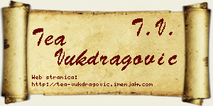 Tea Vukdragović vizit kartica